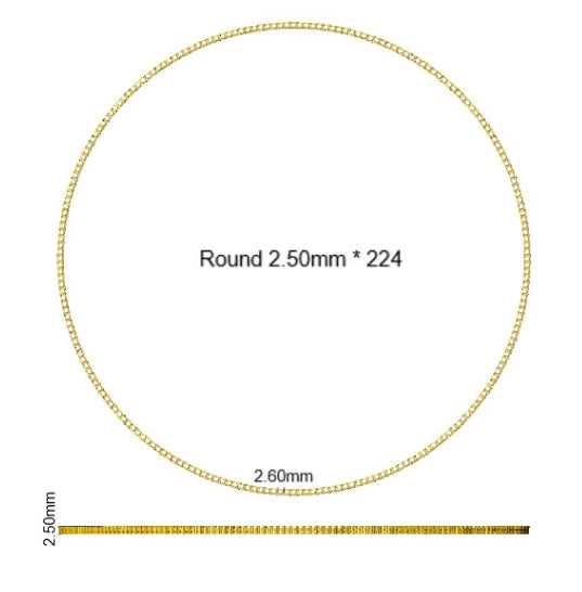 N9377-24LG-YG)9 — Necklace - 9k Yellow Gold detail