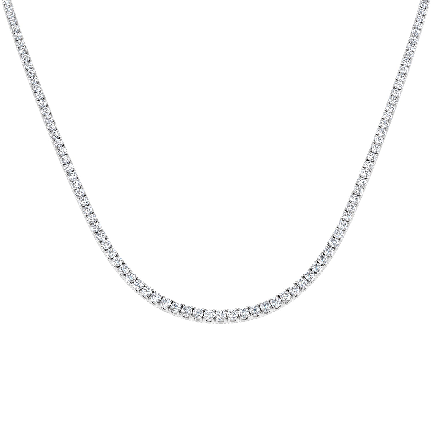 N9377-24 — Necklace - 9k White Gold