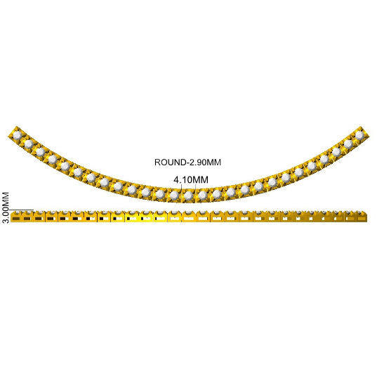 N9554 — Necklace - 18k Yellow Gold detail