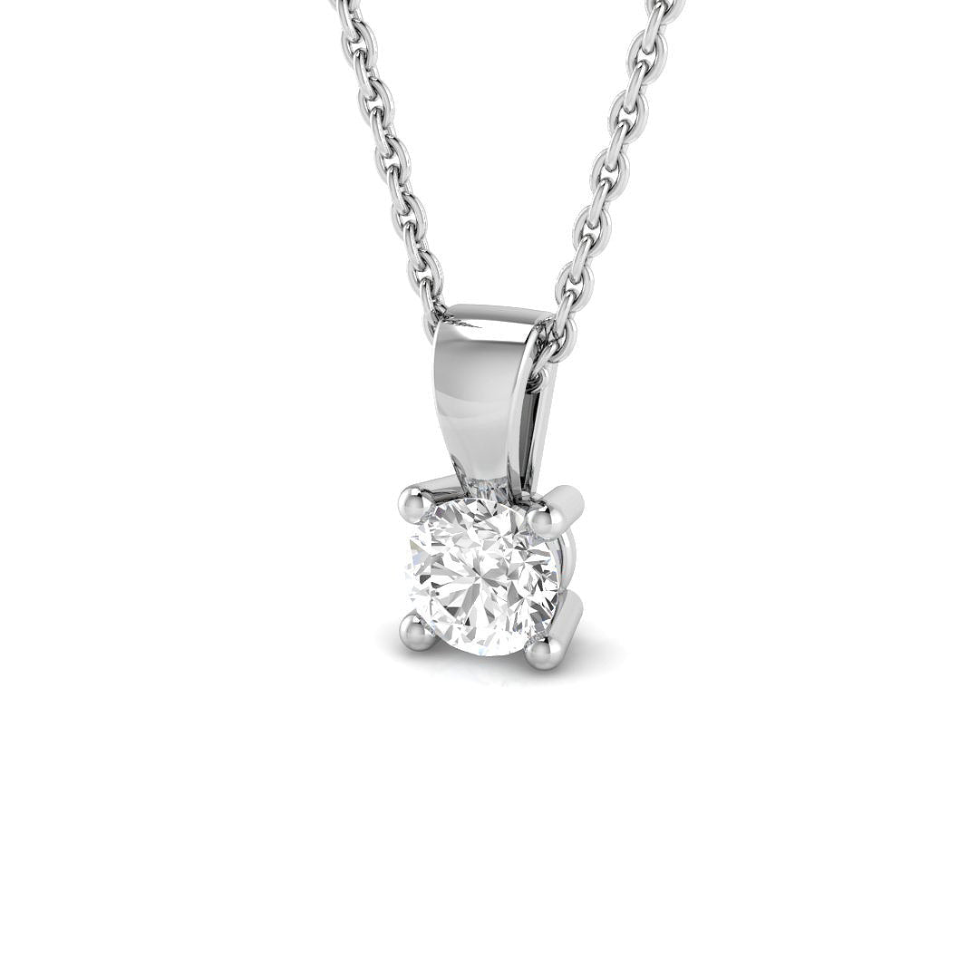 SP4993A-4.0MM — Pendant - 18k White Gold