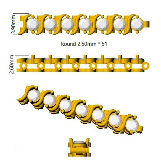 SB1519 — Bracelet - 9k Yellow Gold detail