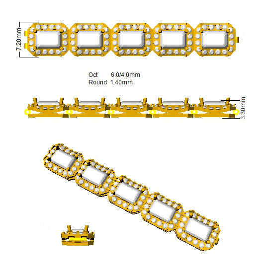 SB1811 — Bracelet - 9k Yellow Gold detail