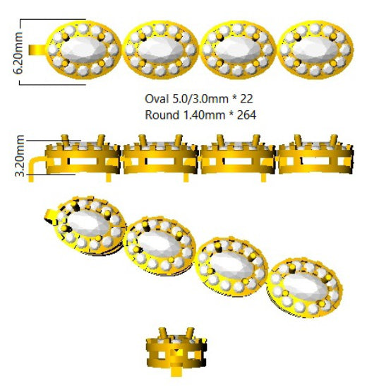 SB1855 — Bracelet - 9k Yellow Gold detail
