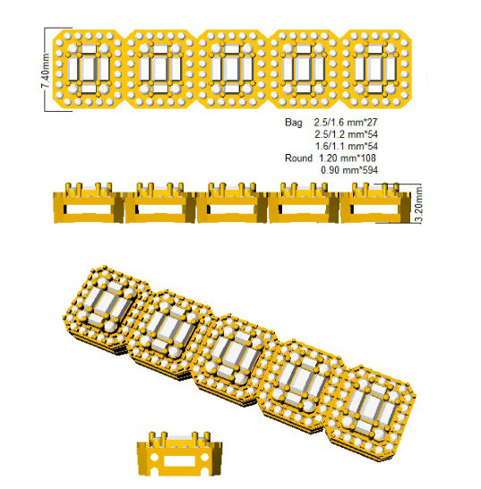 SB1905 — Bracelet - 9k Yellow Gold detail