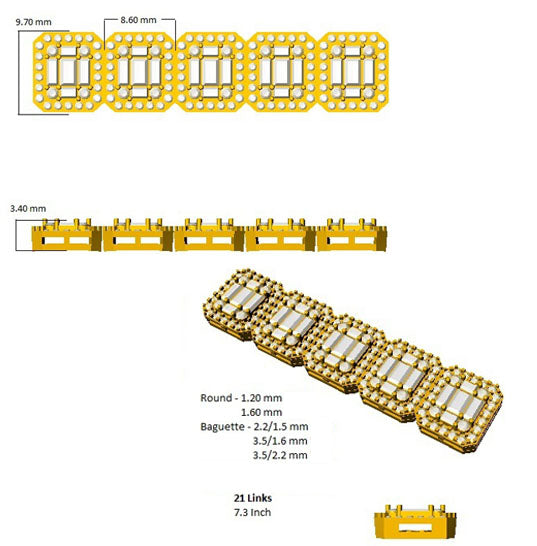 SB1907 — Bracelet - 9k Yellow Gold detail