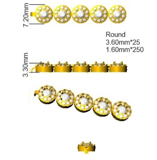 SB1920 — Bracelet - 9k Yellow Gold detail