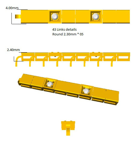 SB1947 — Bracelet - 14k Yellow Gold detail