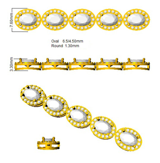 SB1964 — Bracelet - 9k Yellow Gold detail