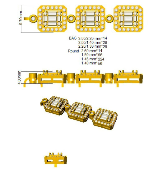 SB1991 — Bracelet - 9k Yellow Gold detail