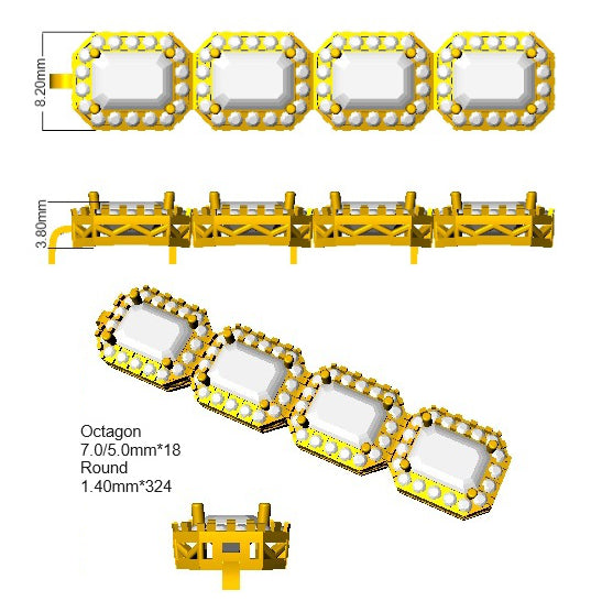 SB2172 — Bracelet - 9k Yellow Gold detail