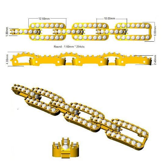 SB2200 — Bracelet - 9k Yellow Gold detail