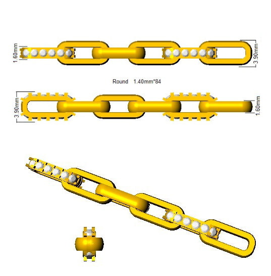 SB2215 — Bracelet - 9k Yellow Gold detail