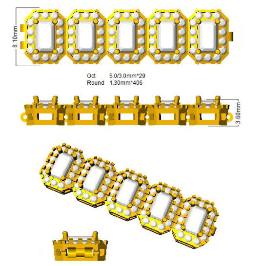 SB2256 — Bracelet - 9k Yellow Gold detail