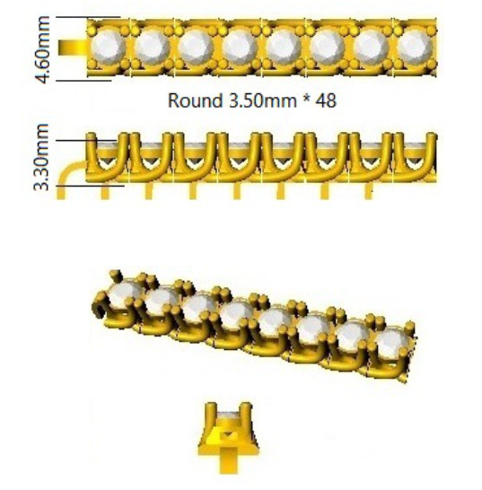 SB2281 — Bracelet - 9k Yellow Gold detail
