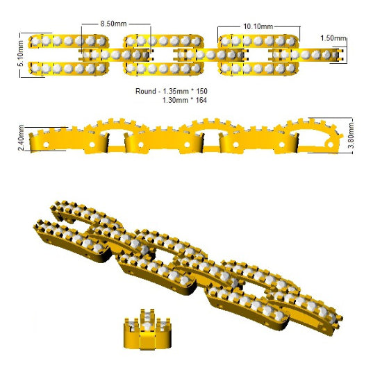 SB2282 — Bracelet - 9k Yellow Gold detail