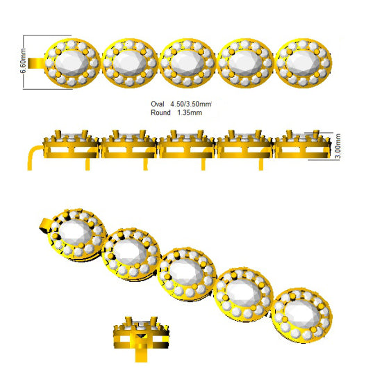 SB2291 — Bracelet - 9k Yellow Gold detail