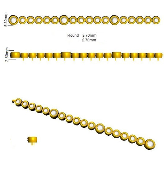 SB2300 — Bracelet - 9k Yellow Gold detail