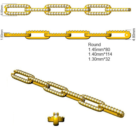 SB2301 — Bracelet - 9k Yellow Gold detail
