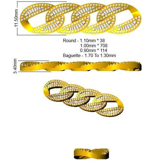 SB2371 — Bracelet - 9k Yellow Gold detail