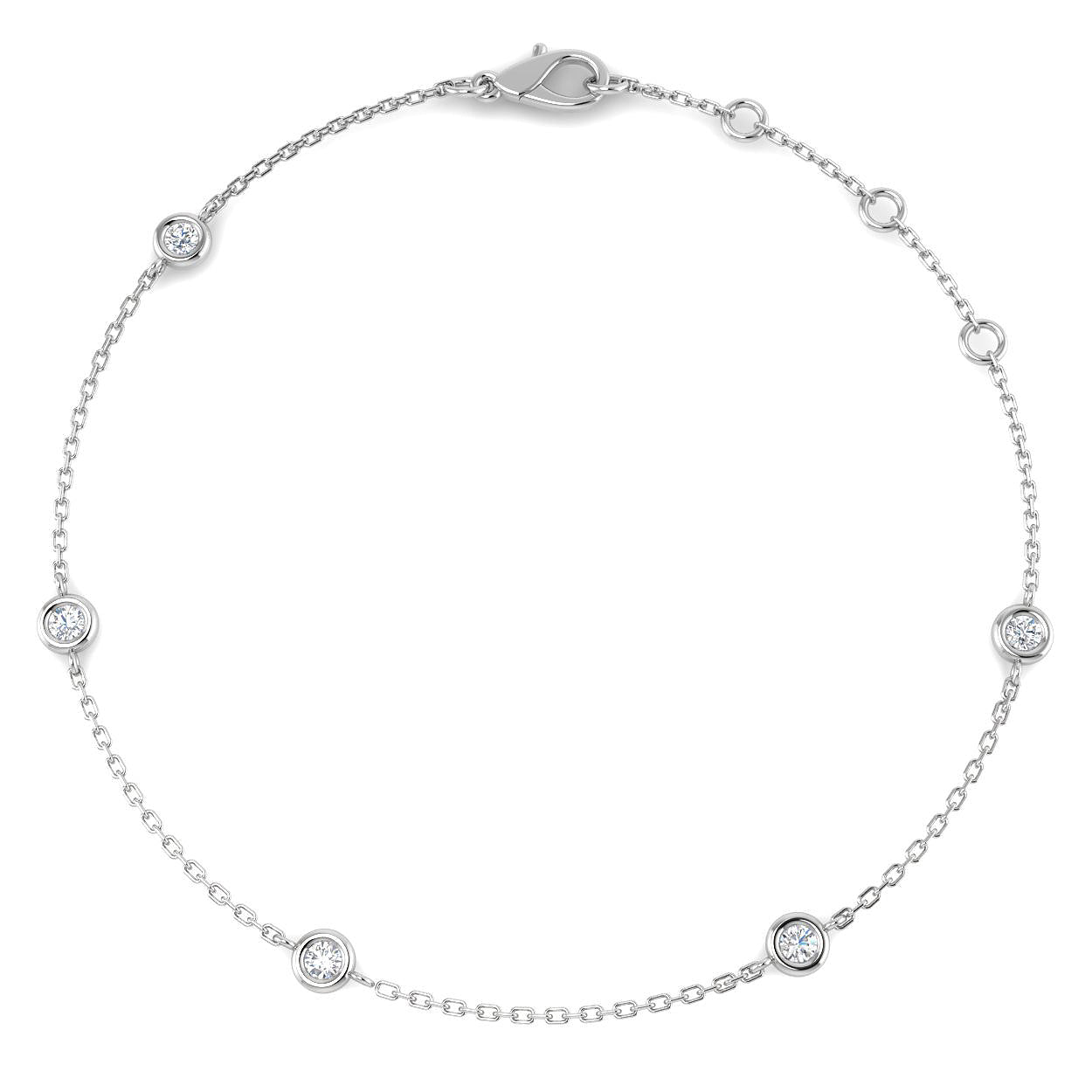 SB2381 — Bracelet - 9k White Gold