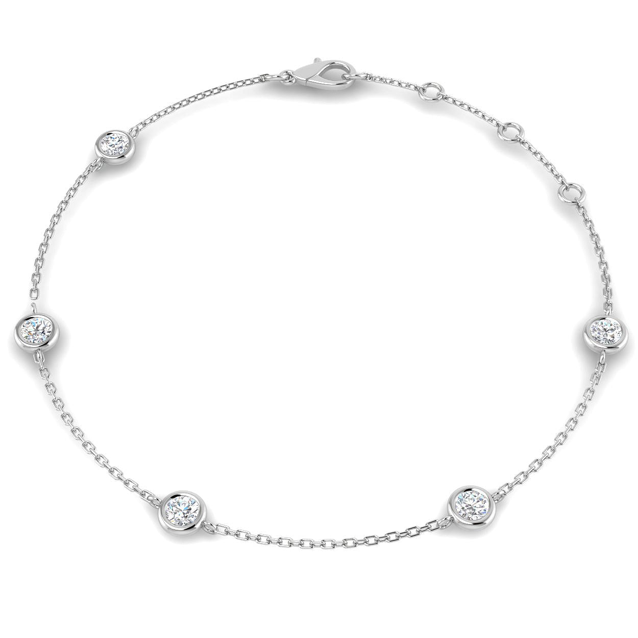 SB2382 — Bracelet - 9k White Gold