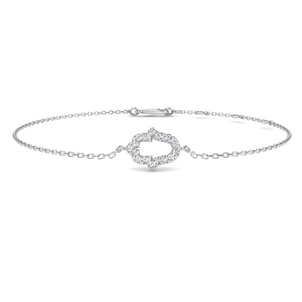 SB2387 — Bracelet - 9 KT White Gold