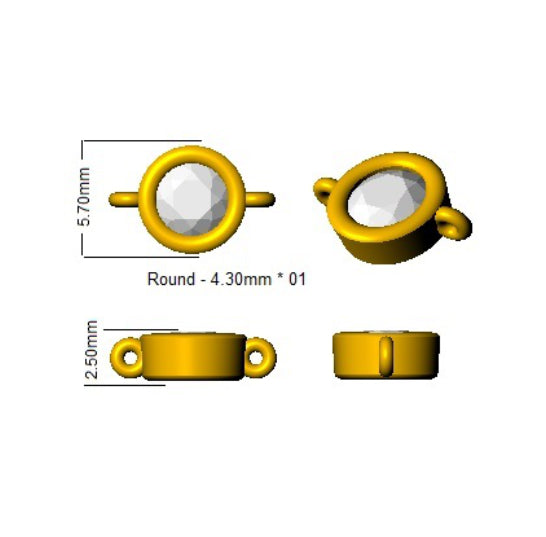 SB2405 — Bracelet - 9k Yellow Gold detail