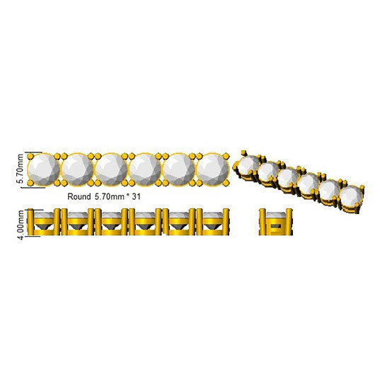 SB2412 — Bracelet - 9k Yellow Gold detail