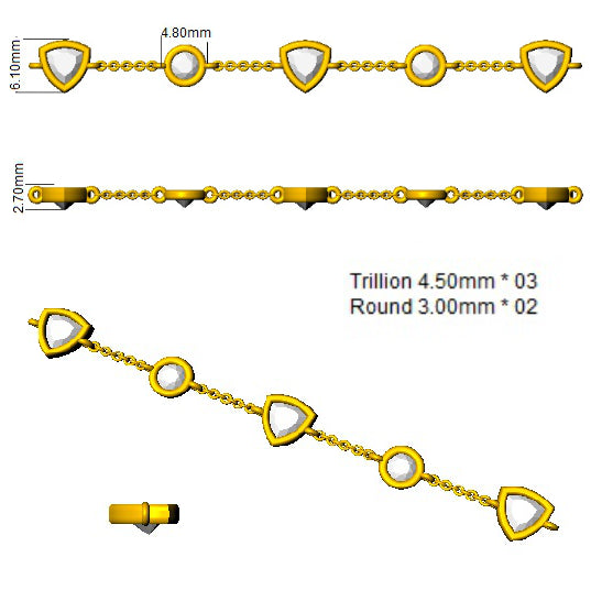 SB2419 — Bracelet - 9k Yellow Gold detail
