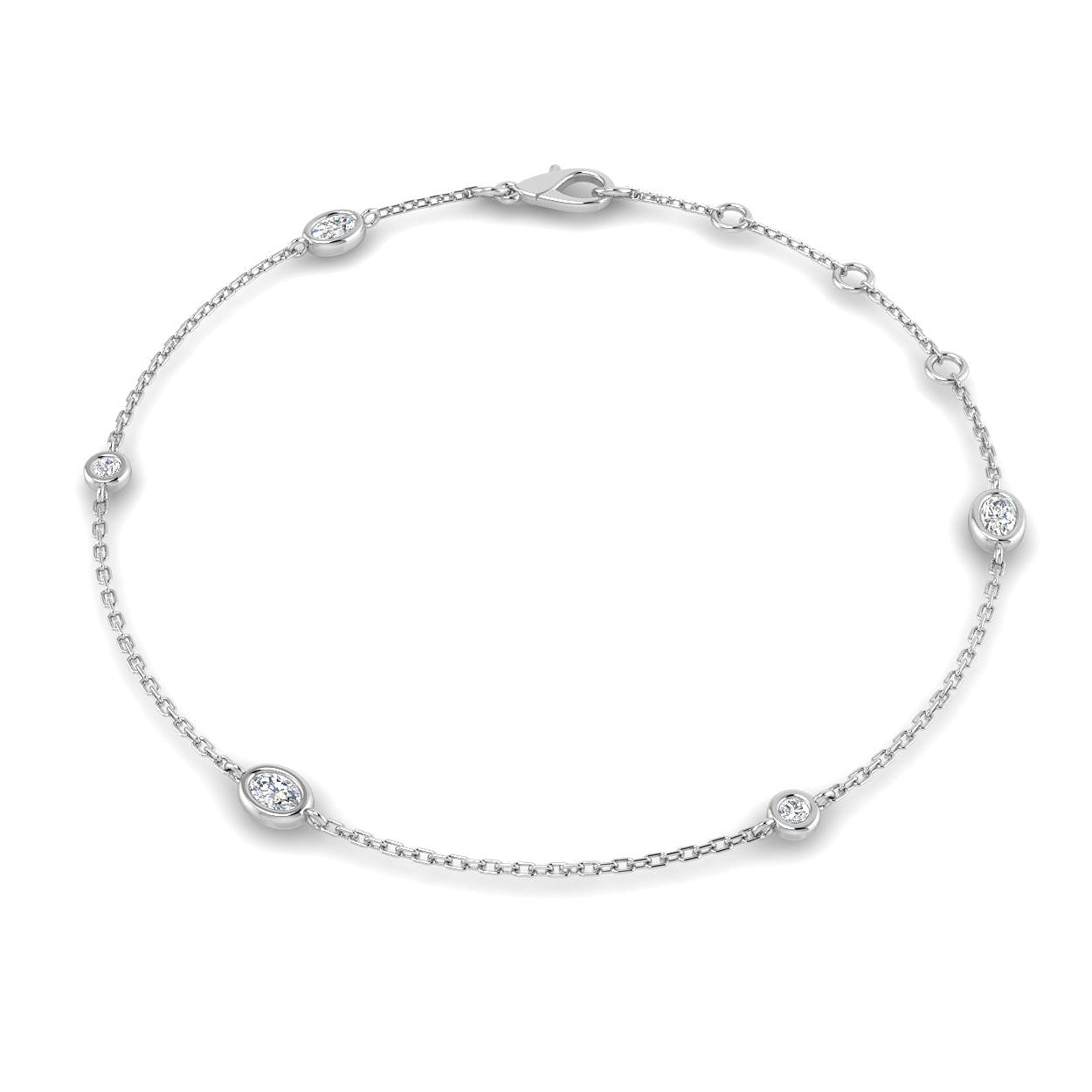 SB2428 — Bracelet - 9k White Gold
