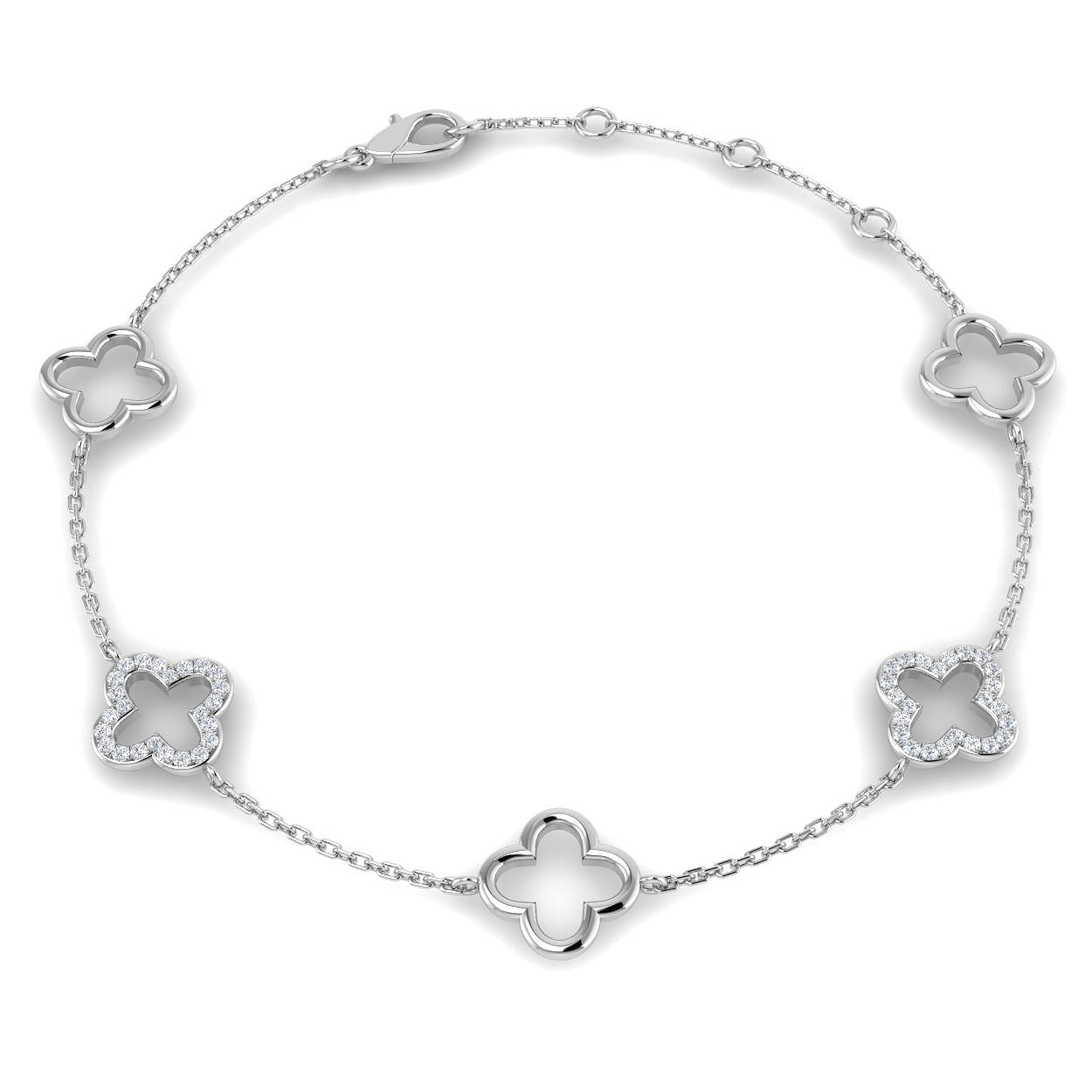 SB2487 — Bracelet - 9k White Gold