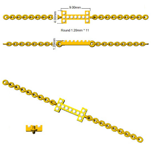 SB2514-I — Bracelet - 9k Yellow Gold detail