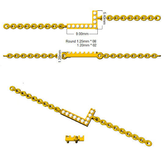 SB2514-L — Bracelet - 9k Yellow Gold detail