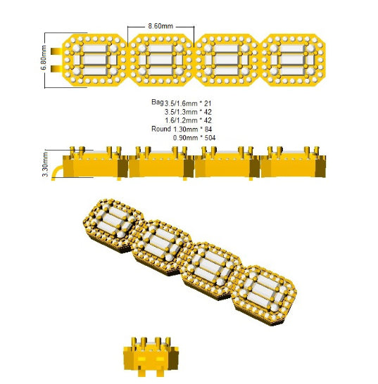 SB2528 — Bracelet - 9k Yellow Gold detail