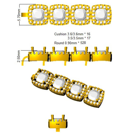 SB2531 — Bracelet - 9k Yellow Gold detail
