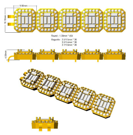 SB2534 — Bracelet - 9k Yellow Gold detail