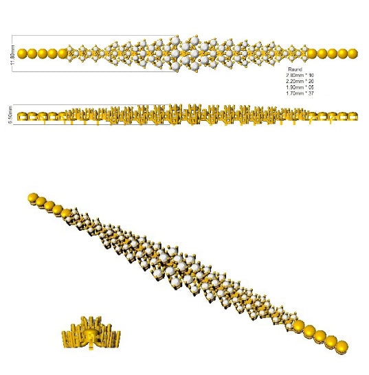SB2550 — Bracelet - 9k Yellow Gold detail
