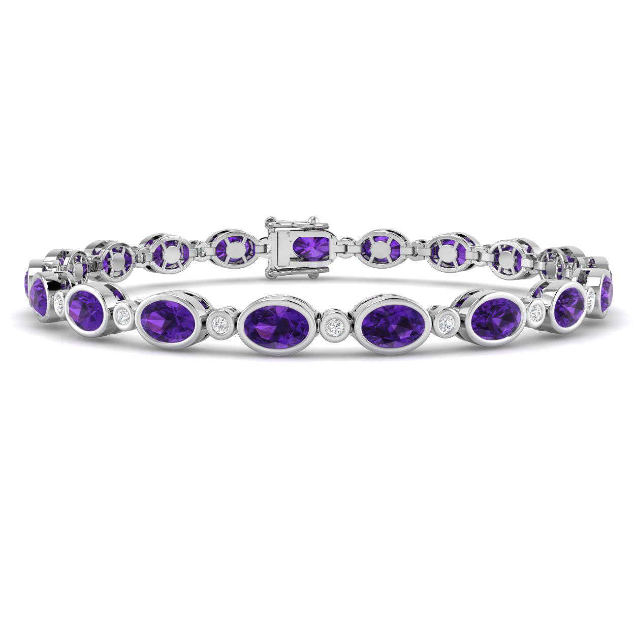 SB2561 — Bracelet - 9 KT White Gold
