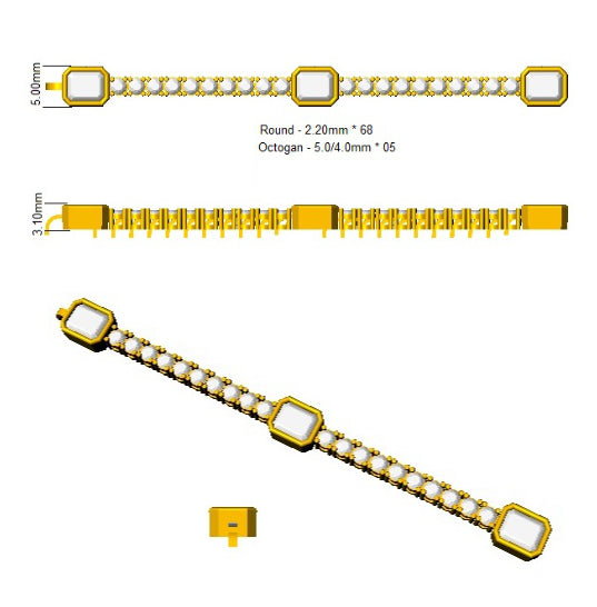 SB2578 — Bracelet - 9k Yellow Gold detail