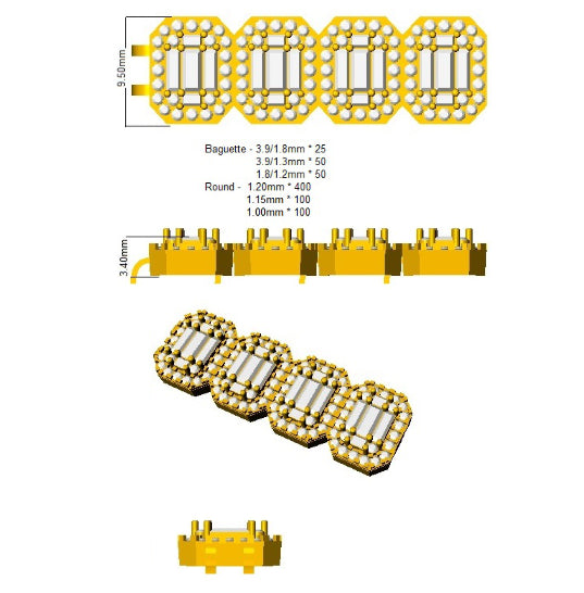 SB2584 — Bracelet - 9k Yellow Gold detail