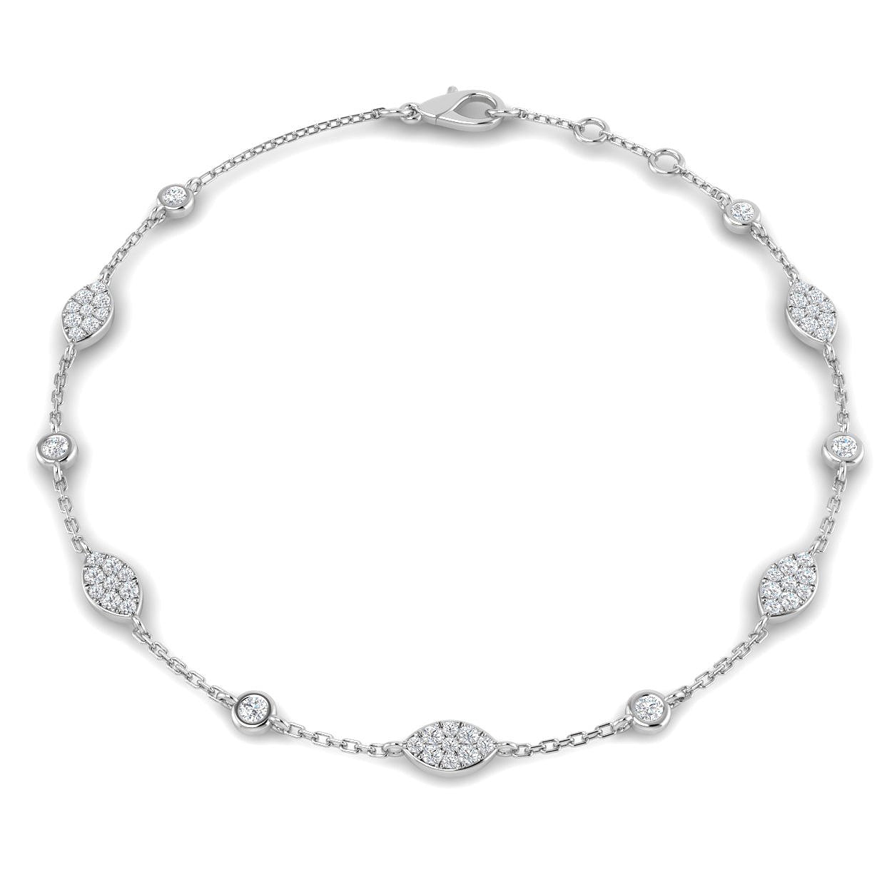 SB2616 — Bracelet - 9k White Gold