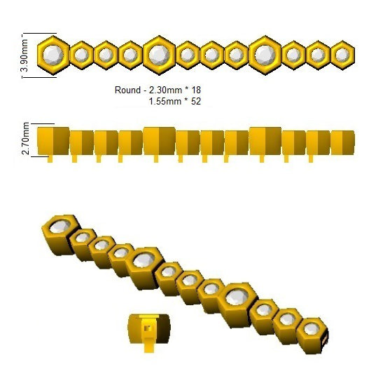 SB2620 — Bracelet - 18 KT Yellow Gold detail