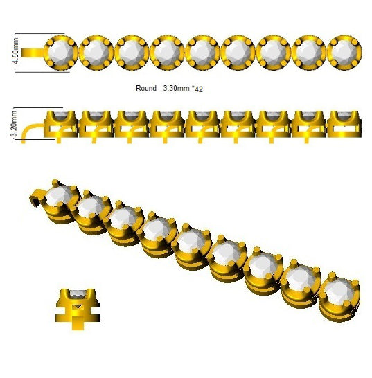 SB2638 — Bracelet - 9k Yellow Gold detail