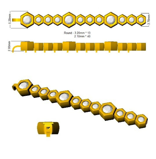 SB2641 — Bracelet - 9k Yellow Gold detail