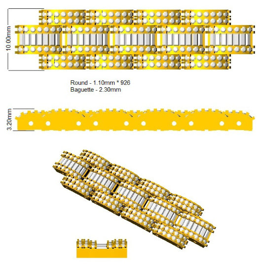 SB2656 — Bracelet - 9k Yellow Gold detail