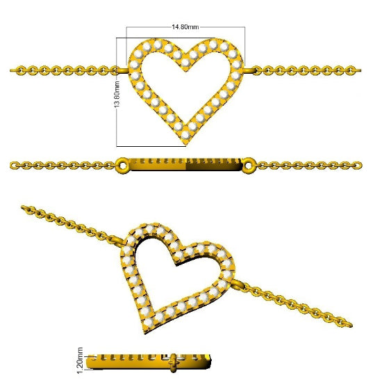 SB2668 — Bracelet - 9k Yellow Gold detail