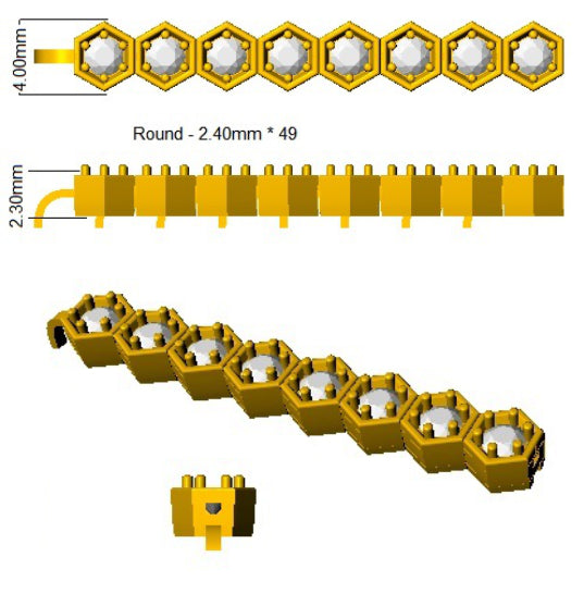 SB2675 — Bracelet - 9k Yellow Gold detail
