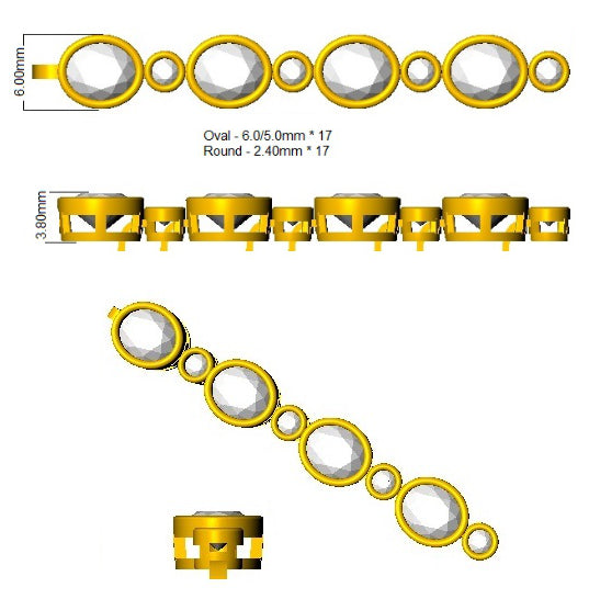 SB2687 — Bracelet - 9k Yellow Gold detail