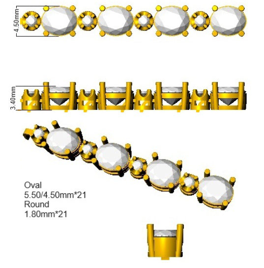SB2690 — Bracelet - 9k Yellow Gold detail