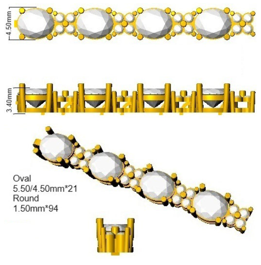 SB2691 — Bracelet - 9k Yellow Gold detail